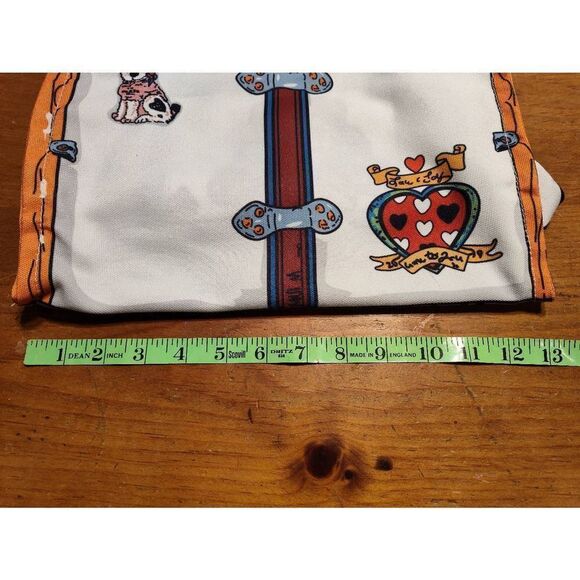 CANVAS HEART TOTE BAG CUTE PRINT SHOULDER BAG NWT - Picture 13 of 15